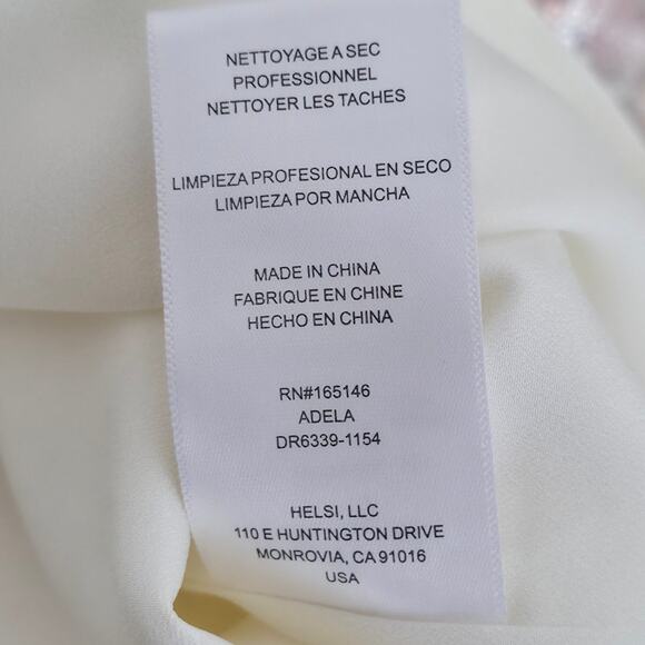 Helsi Adela Floral Tiered Maxi Dress Ivory Pink Sz S NWT Corset Bodice - Picture 12 of 15